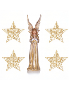 Large Golden Angel Statue 95 cm – Spiritual Decoration
