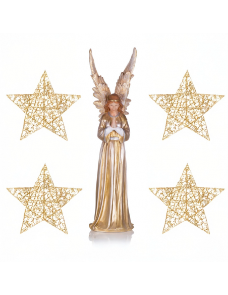 Grote Gouden Engel Beeld 95 cm – Spirituele Decoratie