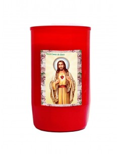 Candle at the Sacred Heart of Jesus Combustion 2 and a half days