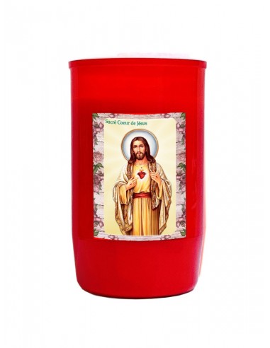 Kerze im heiligen Herzen der Verbrennung Jesu 2 und ein halber Tage