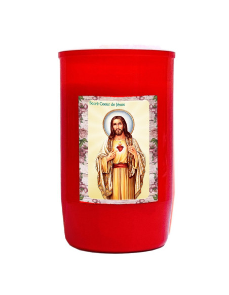 Candle at the Sacred Heart of Jesus Combustion 2 and a half days