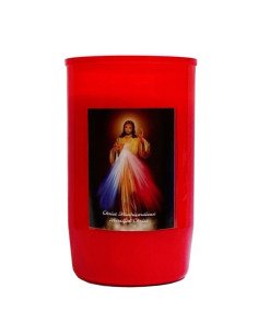 Bougie au Christ Miséricordieux combustion 2 jours et demi