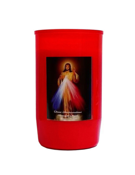 Candela al Cristo Misericordioso che brucia 2 giorni e mezzo