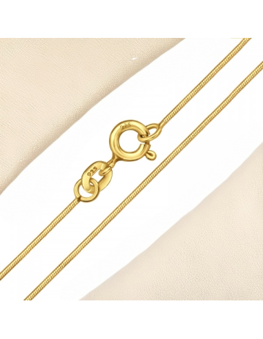 Collana Snake Argento 925 Placcato Oro – Elegante 45 cm