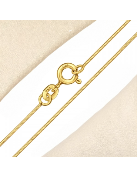 Collana Snake Argento 925 Placcato Oro – Elegante 45 cm