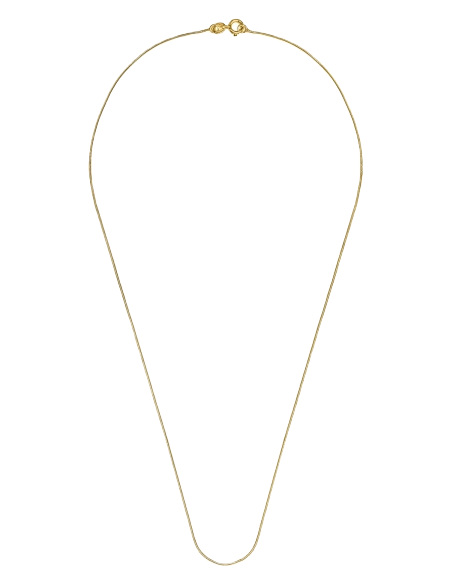 Chaîne Serpent 925 Argent Plaqué Or – Élégante 45 cm