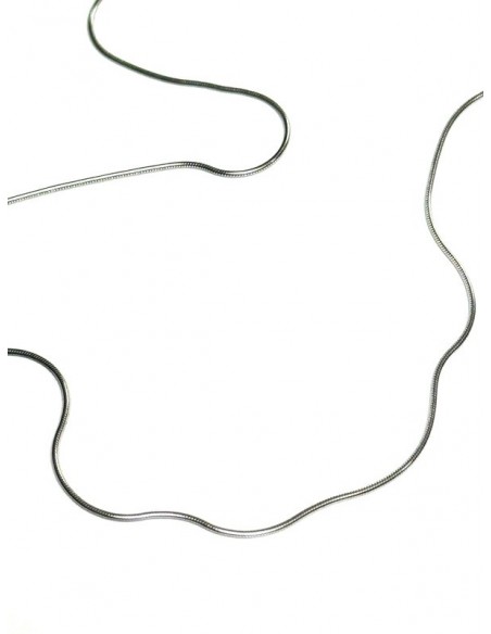 Catena serpente argento 925 rodiato – Collana 45 cm