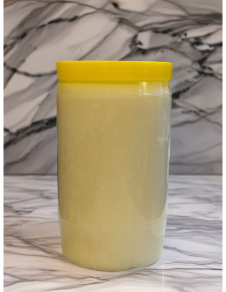Candela 100% Olio Vegetale Bianca – 3 Giorni di Combustione