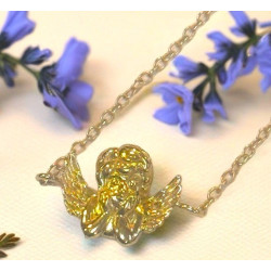 Armband met biddende engel – verguld 925 zilver