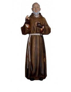 Estatua de Padre Pío 30,5 cm – Escultura artesanal en resina