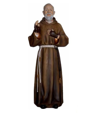 Estatua de Padre Pío 30,5 cm – Escultura artesanal en resina