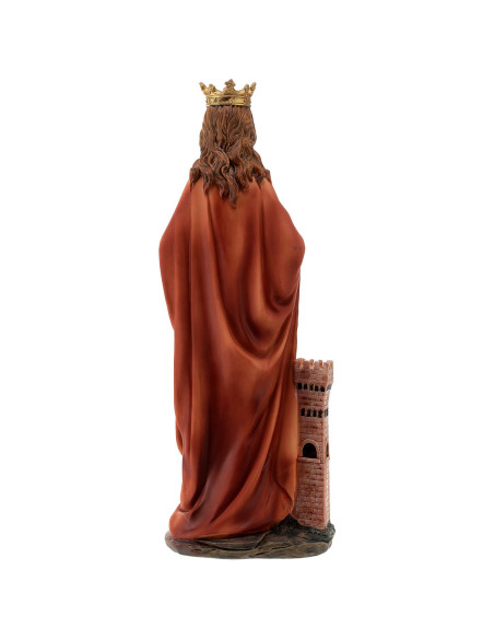 Sint Barbara – Beeld van handbeschilderde hars 13 cm