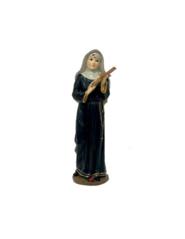 Statua Santa Rita 20 cm – Resina dipinta a mano