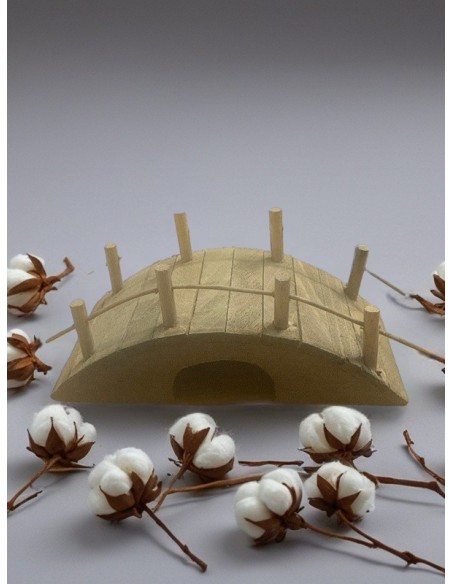 Houten brug – Accessoire voor kerstdorp decoratie
