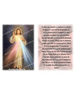 Novena Candle Sticker with Prayer - Merciful Christ 3