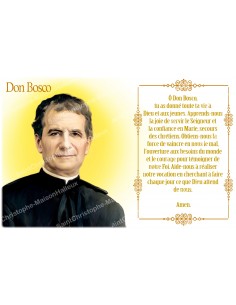 Novenekaarssticker met gebed - Don Bosco