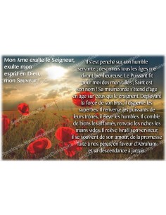 Aufkleber für Novenenkerze mit Gebet - Magnificat