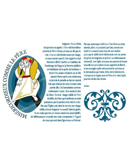 Pegatina de vela de novena con oración - Año de la Misericordia - Lote de 10