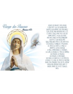 Sticker voor noveenkaars met gebed - Onze-Lieve-Vrouw van de Armen