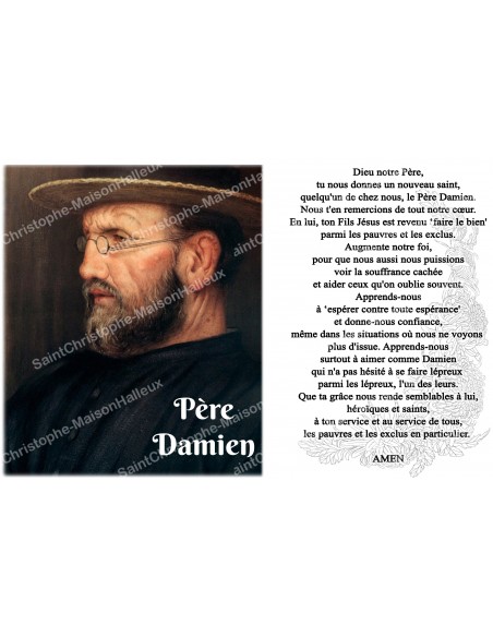 Adesivo per candela votiva con preghiera - Padre Damiano 2