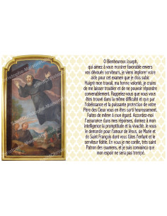 Adesivo candela votiva con preghiera - San Giuseppe da Cupertino - confezione da 10