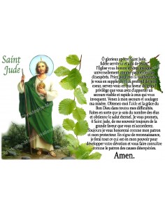 Aufkleber für Novenenkerze mit Gebet - Heiliger Judas