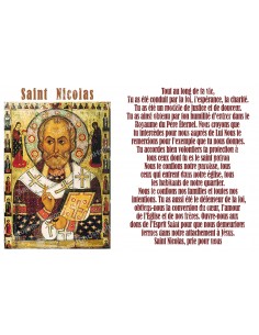 Autocollant bougie de neuvaine avec prière - Saint Nicolas 2