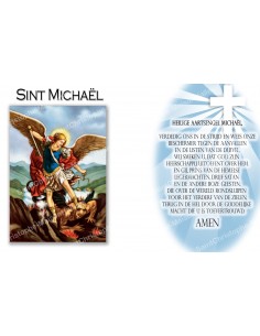 Sticker voor noveenkaars met gebed - Sint-Michiel 3 - Set van 10