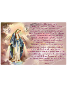 Novena candle sticker with prayer - Miraculous Medal - Set of 10