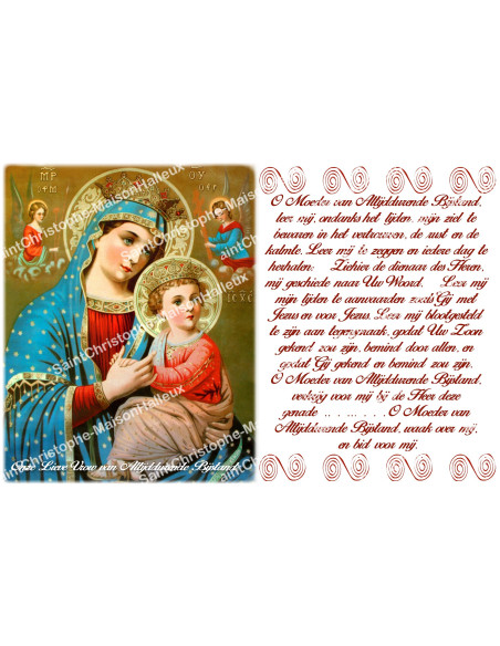 Novena candle sticker with prayer - Our Lady of Perpetual Help 2 - Set of 10