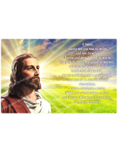 sticker with german  prayer - father, i believe in you