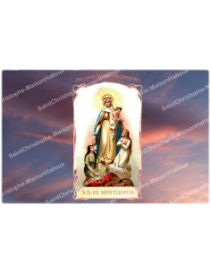 Novena candle sticker with prayer - Our Lady of Montligeon 2 - Set of 10