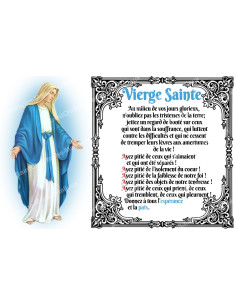 Sticker for novena candle with prayer - Holy Virgin - Set of 10