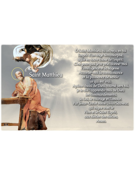 Sticker for novena candle with prayer - Saint Matthew - Set of 10