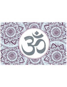 Autocollant décoratif - bougie de neuvaine   -  Symbole Aum