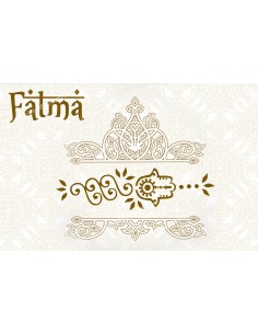 Pegatina decorativo - vela novena – la mano de Fatma