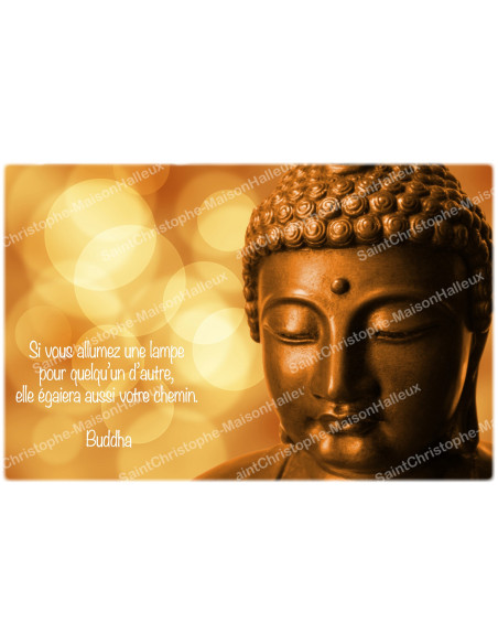 Adesivo decorativo per candela votiva - Citazione di Buddha sulla condivisione - Confezione da 10