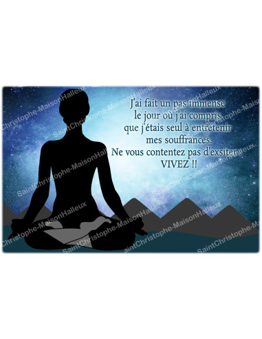 Pegatina decorativa para velas de novena - Meditación - Lote de 10