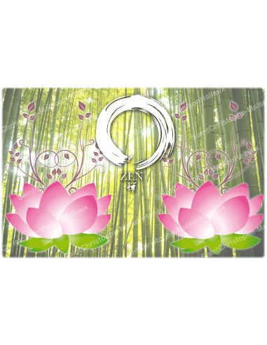 Dekorativer Aufkleber für Novenenkerzen - Zen-Symbol 2 - 10er-Set