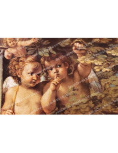 Decorative sticker for novena candles - Angels 1 - Set of 10