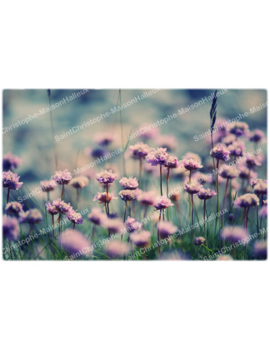 Autocollant décoratif pour bougie de neuvaine - Fleurs 2 - Lot de 10