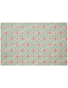 Autocollant décoratif pour bougie de neuvaine - Fleurs 3 - Lot de 10