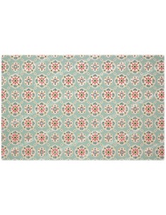 decorative sticker  - novena candle - Flowers model 3