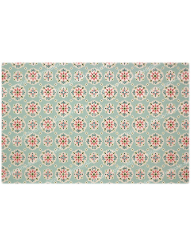 Autocollant décoratif pour bougie de neuvaine - Fleurs 3 - Lot de 10