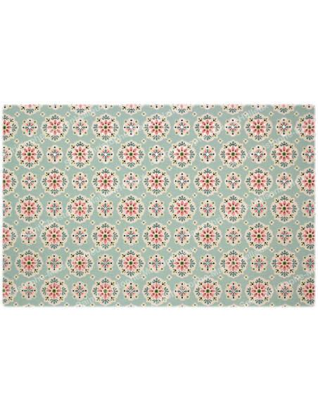 Decorative sticker for novena candles - Flowers 3 - Set of 10