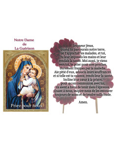 Sticker for novena candle with prayer - Our Lady of Healing - B - Set of 10