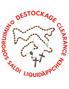 Chapelet de Saint-Antoine en plastique brun