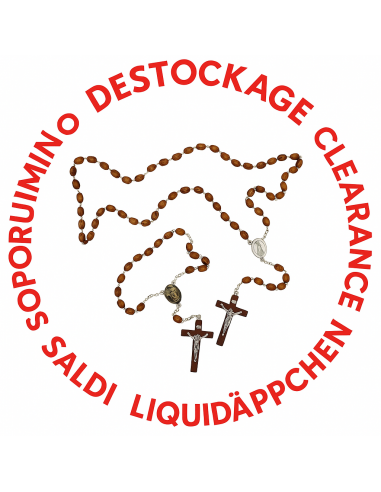 Rosenkranz Heiliger Antonius brauner Kunststoff