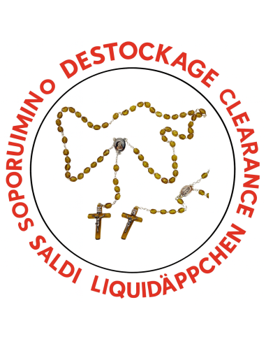 Chapelet de Saint-Benoit en plastique jaune