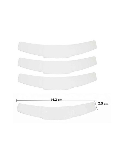 Weiße Klerikerkragen für Priesterhemd – 4er-Pack